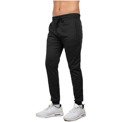 Men'S Multi Pack Performance Tech Joggers Sweatpants with Heat Seal Zipper Side Pockets