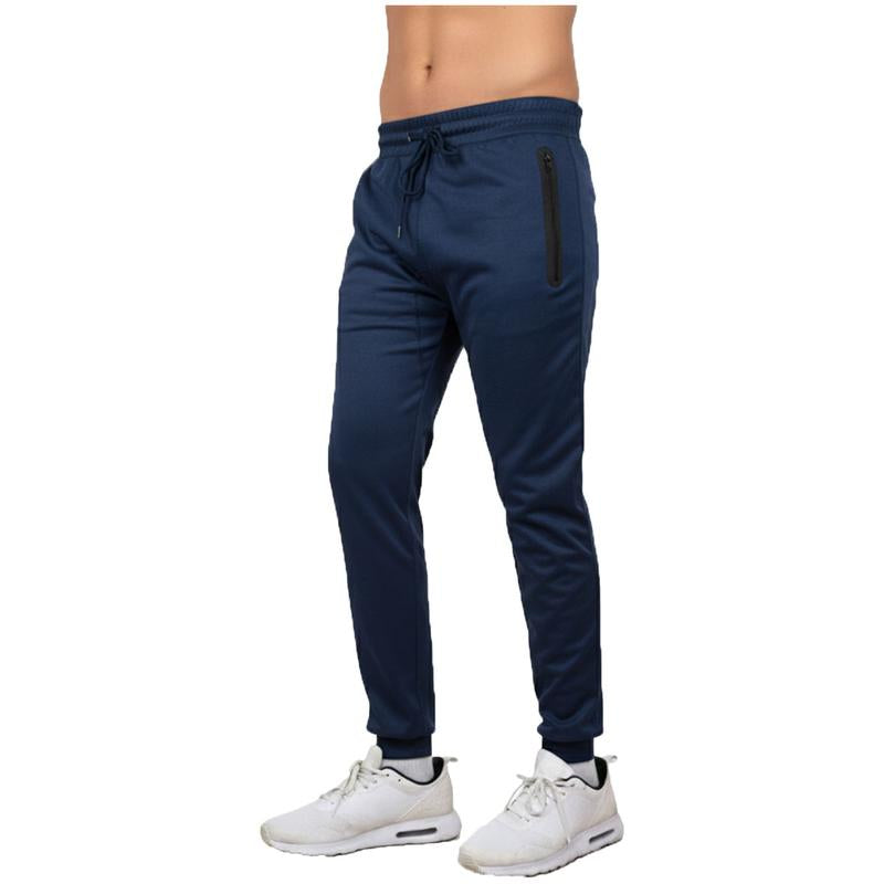Men'S Multi Pack Performance Tech Joggers Sweatpants with Heat Seal Zipper Side Pockets